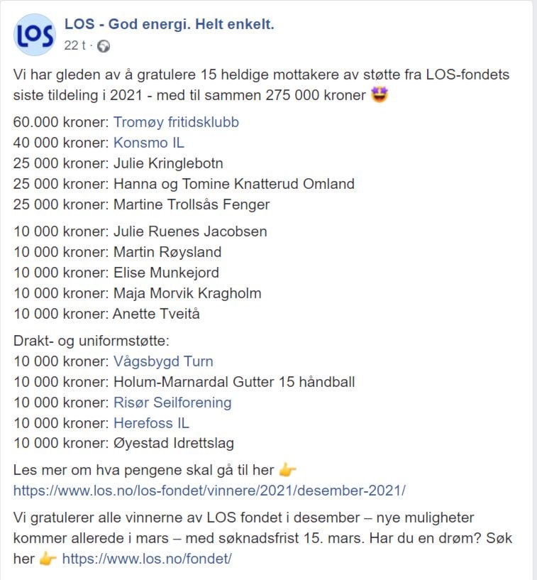 LOS Drakt og uniformstøtte